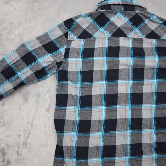 Elixir Shirt Mens L Multicolor Long Sleeve Collared Casual Button Up Cotton - Picture 13 of 16